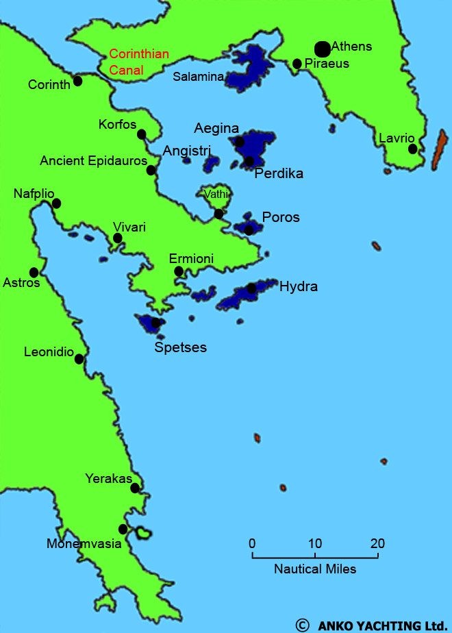 saronikos map